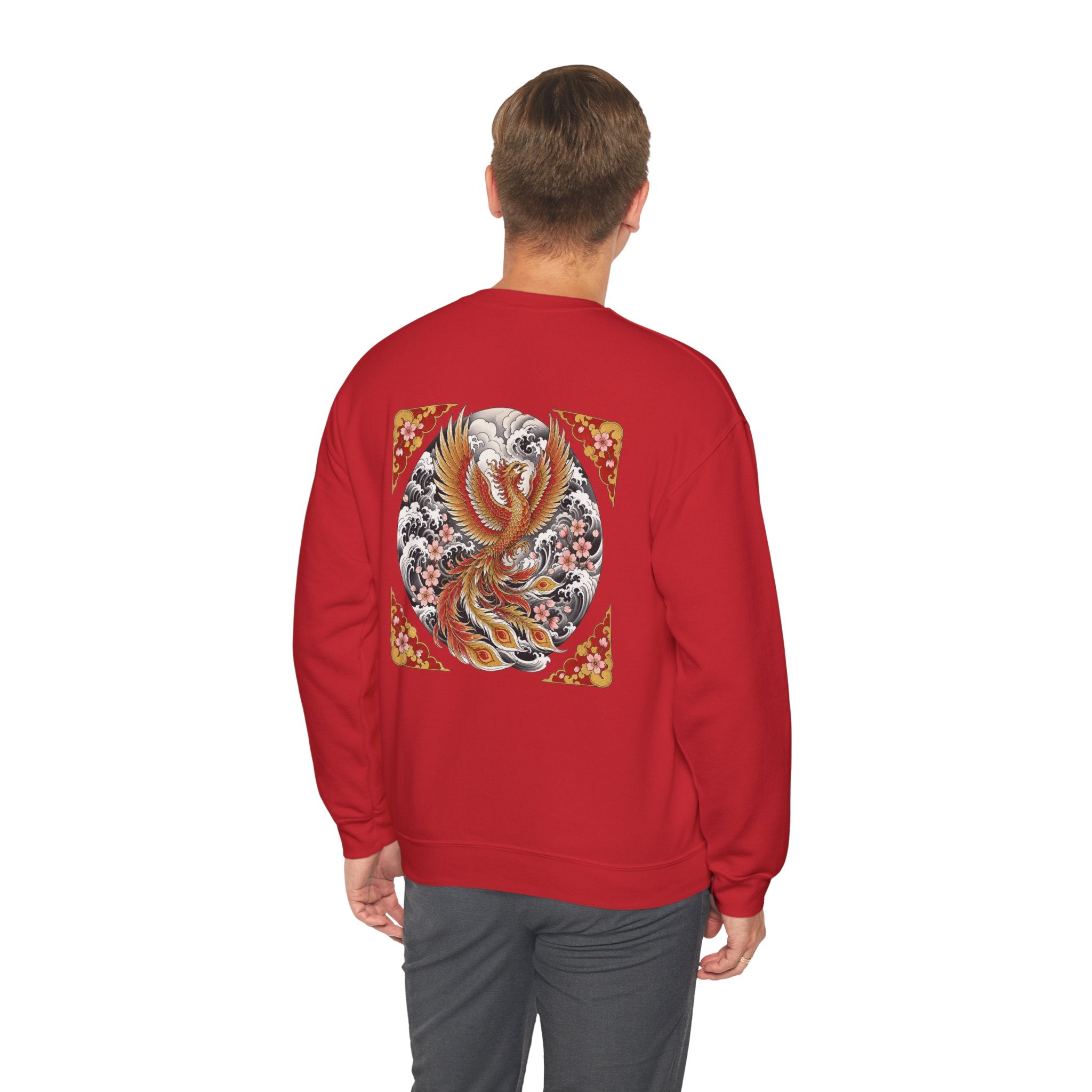 Phoenix Crewneck Sweatshirt — Vintage Japanese Phoenix Back Print