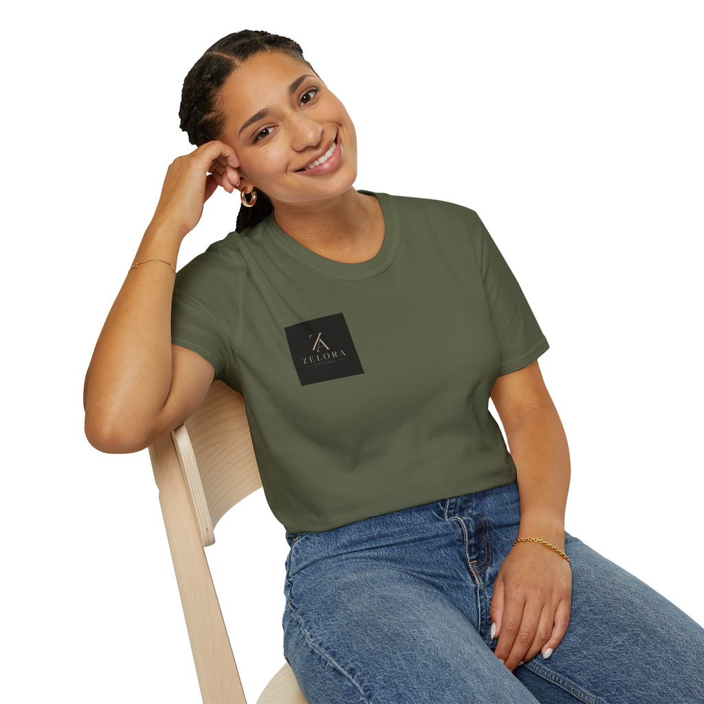 Minimal Logo T-Shirt — Zeora Monogram Casual Tee