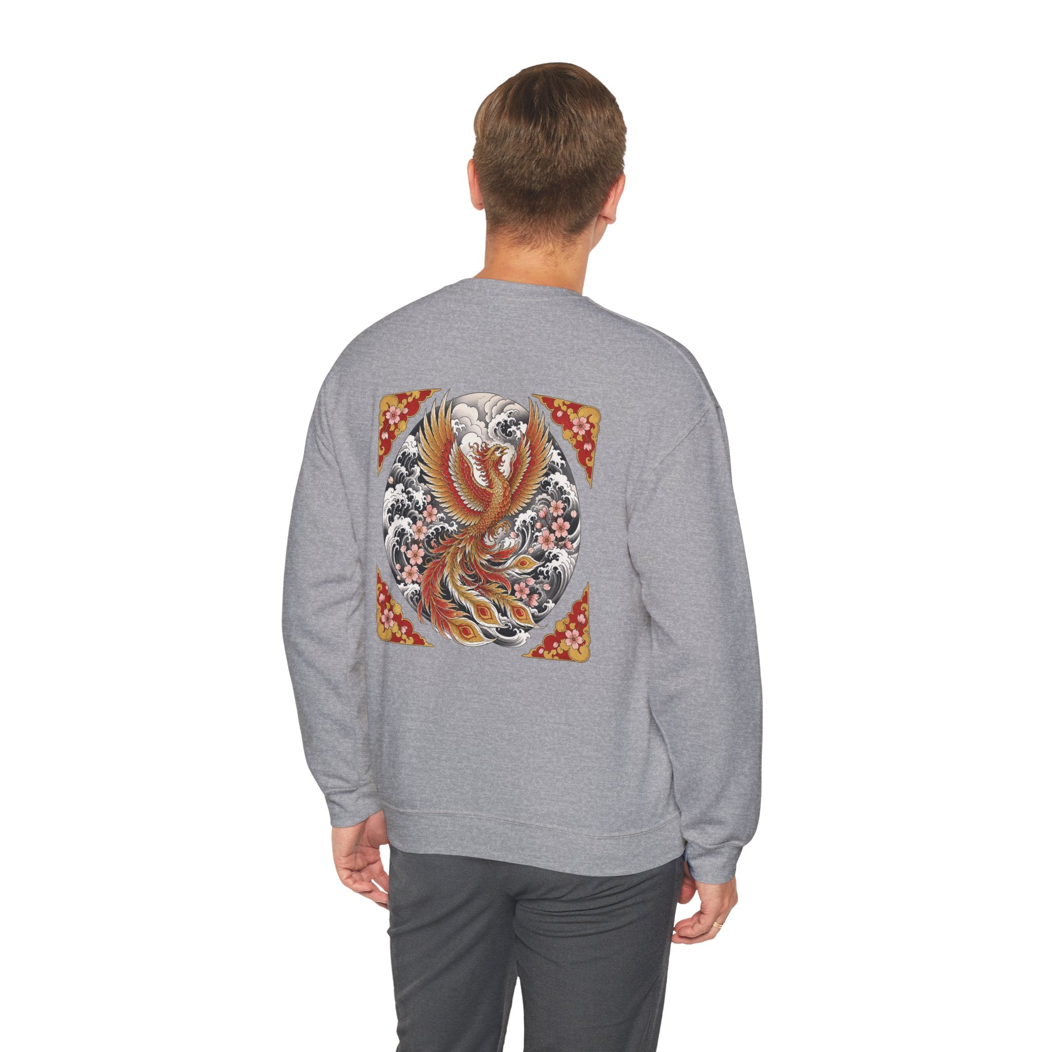 Phoenix Crewneck Sweatshirt — Vintage Japanese Phoenix Back Print