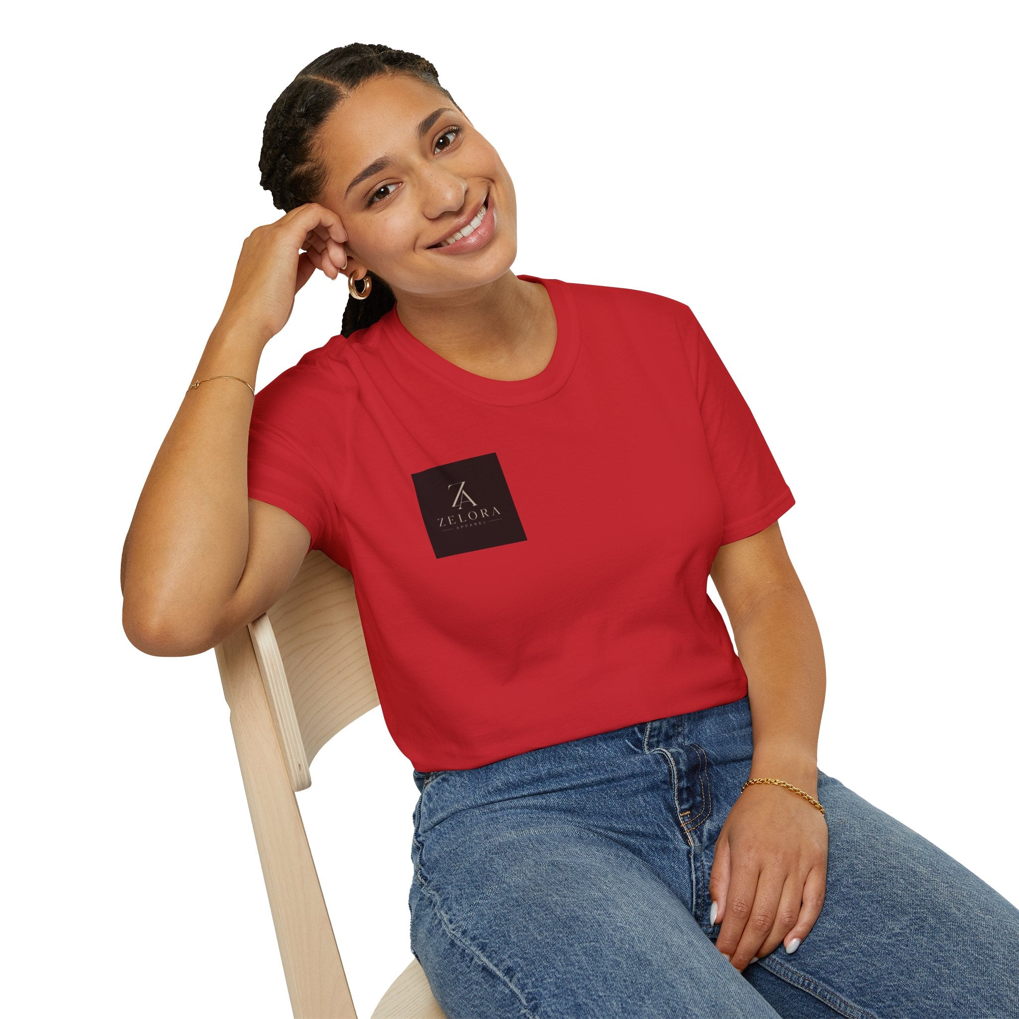 Minimal Logo T-Shirt — Zeora Monogram Casual Tee
