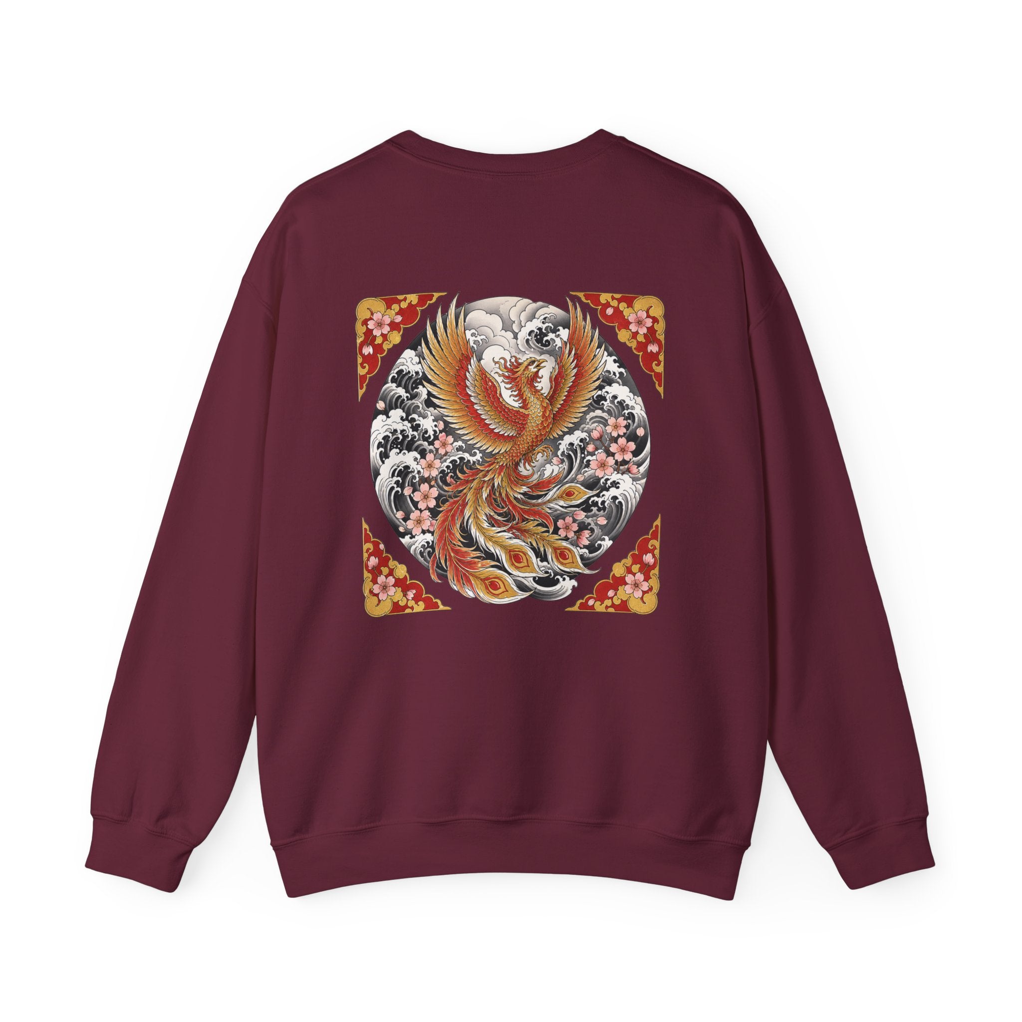 Phoenix Crewneck Sweatshirt — Vintage Japanese Phoenix Back Print