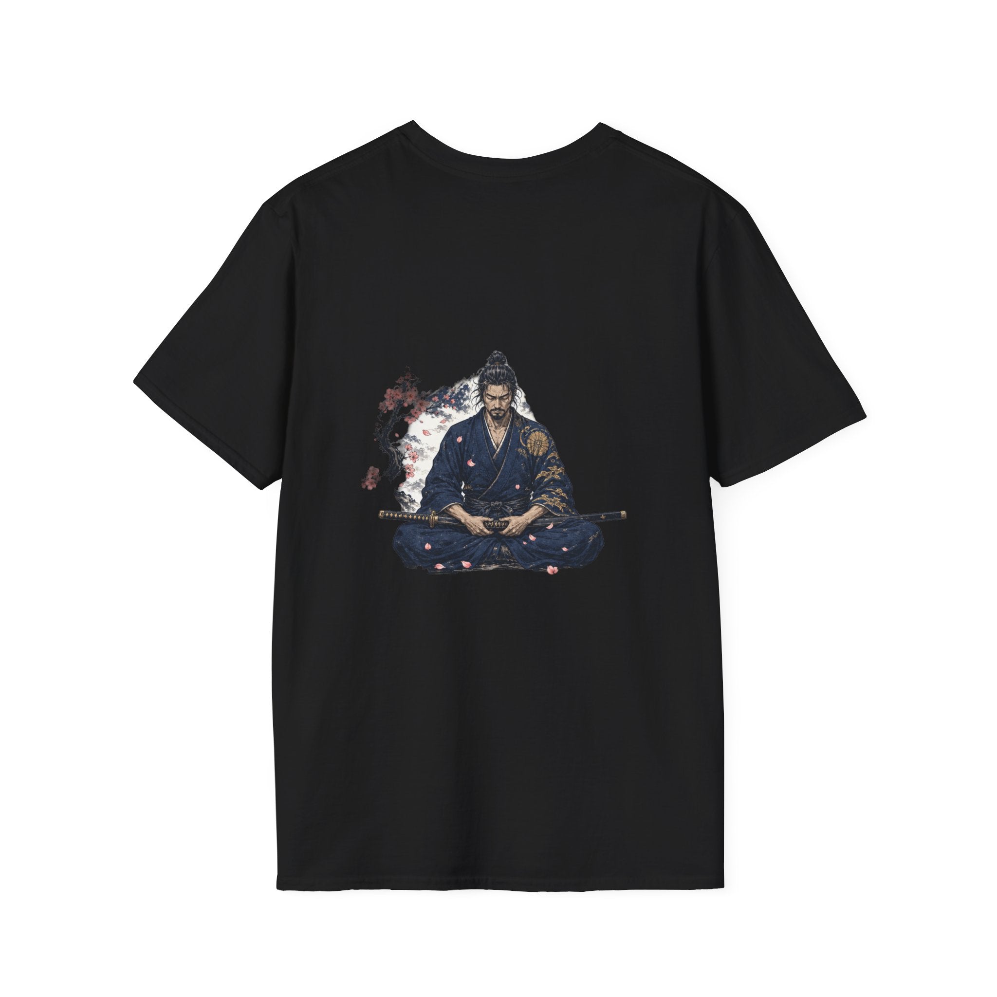 Samurai Meditation T-Shirt — Zen Warrior Graphic Tee