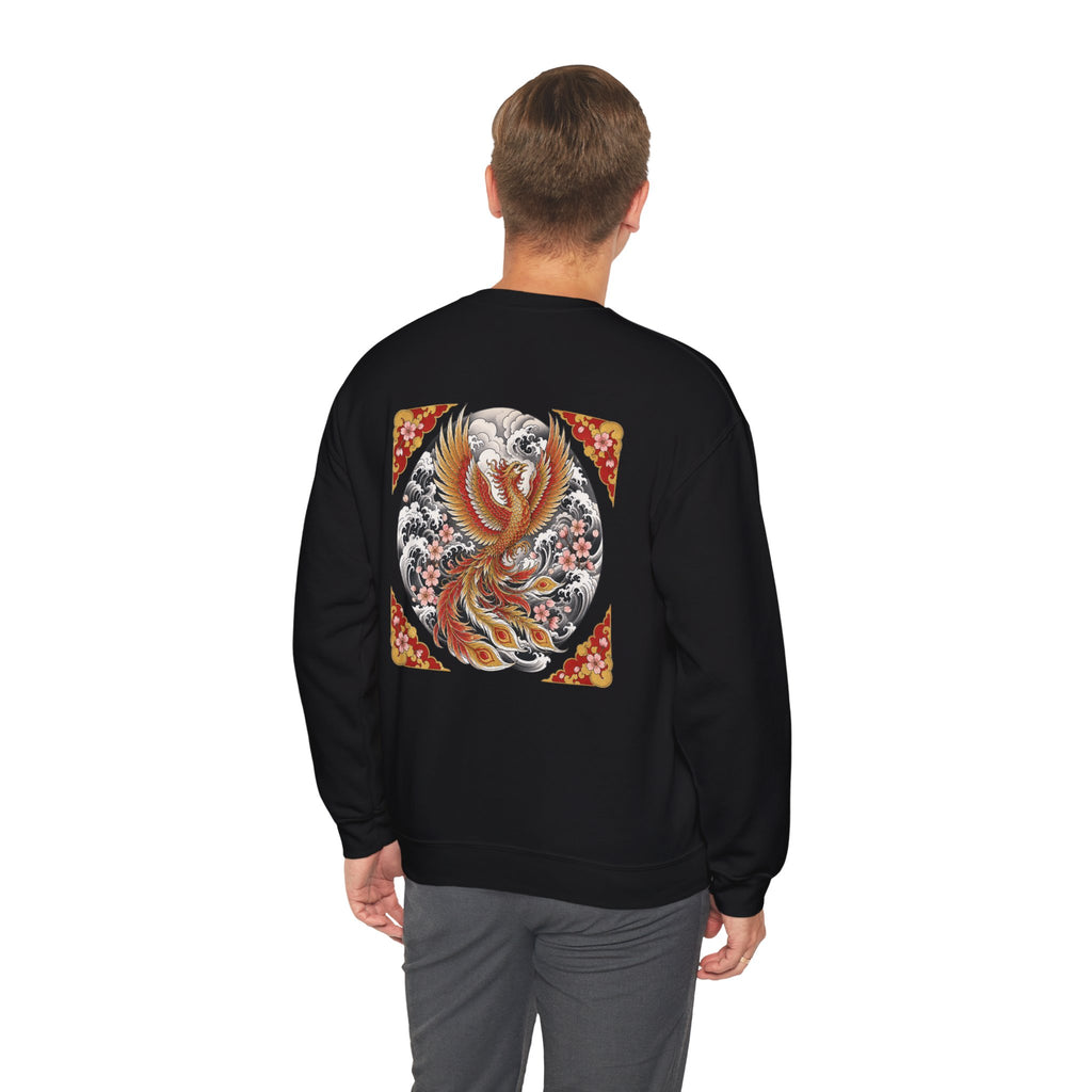 Phoenix Crewneck Sweatshirt — Vintage Japanese Phoenix Back Print