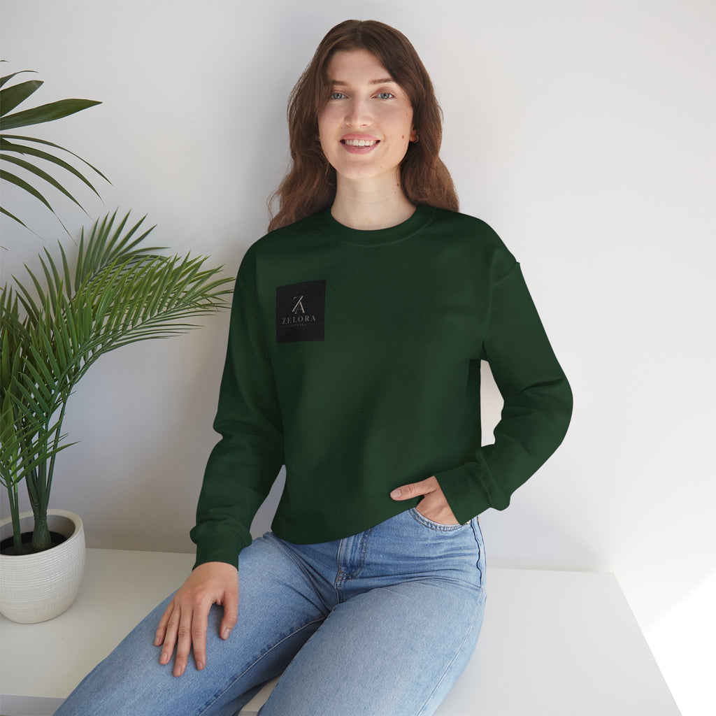 Dragon Mountain Crewneck Sweatshirt — Asian Ink Serpent Back Print