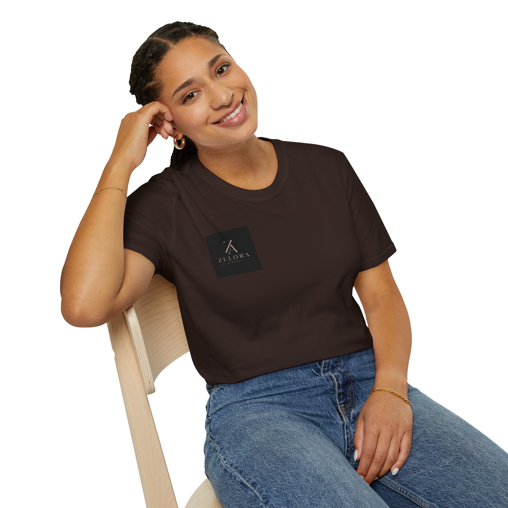 Minimal Logo T‑Shirt — Small Chest Square Branding Tee