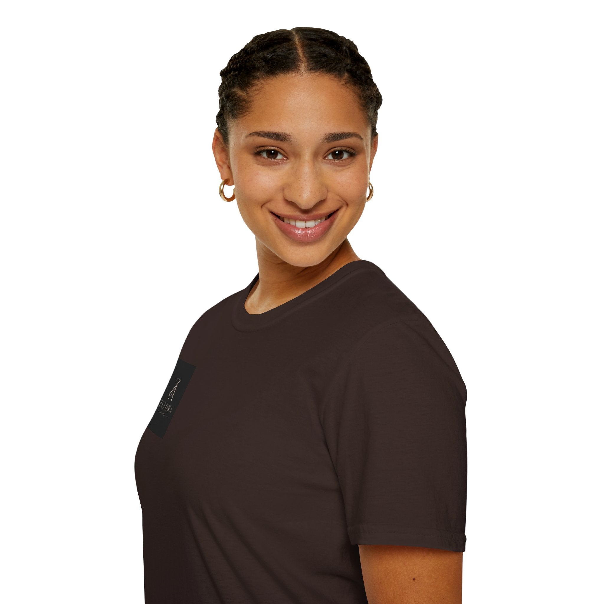 Minimal Logo T-Shirt — Zeora Branded Chest Patch