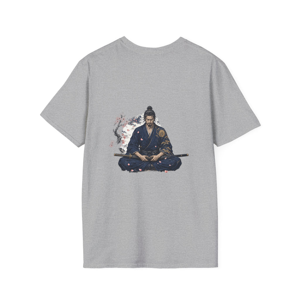 Samurai Meditation T-Shirt — Zen Warrior Graphic Tee