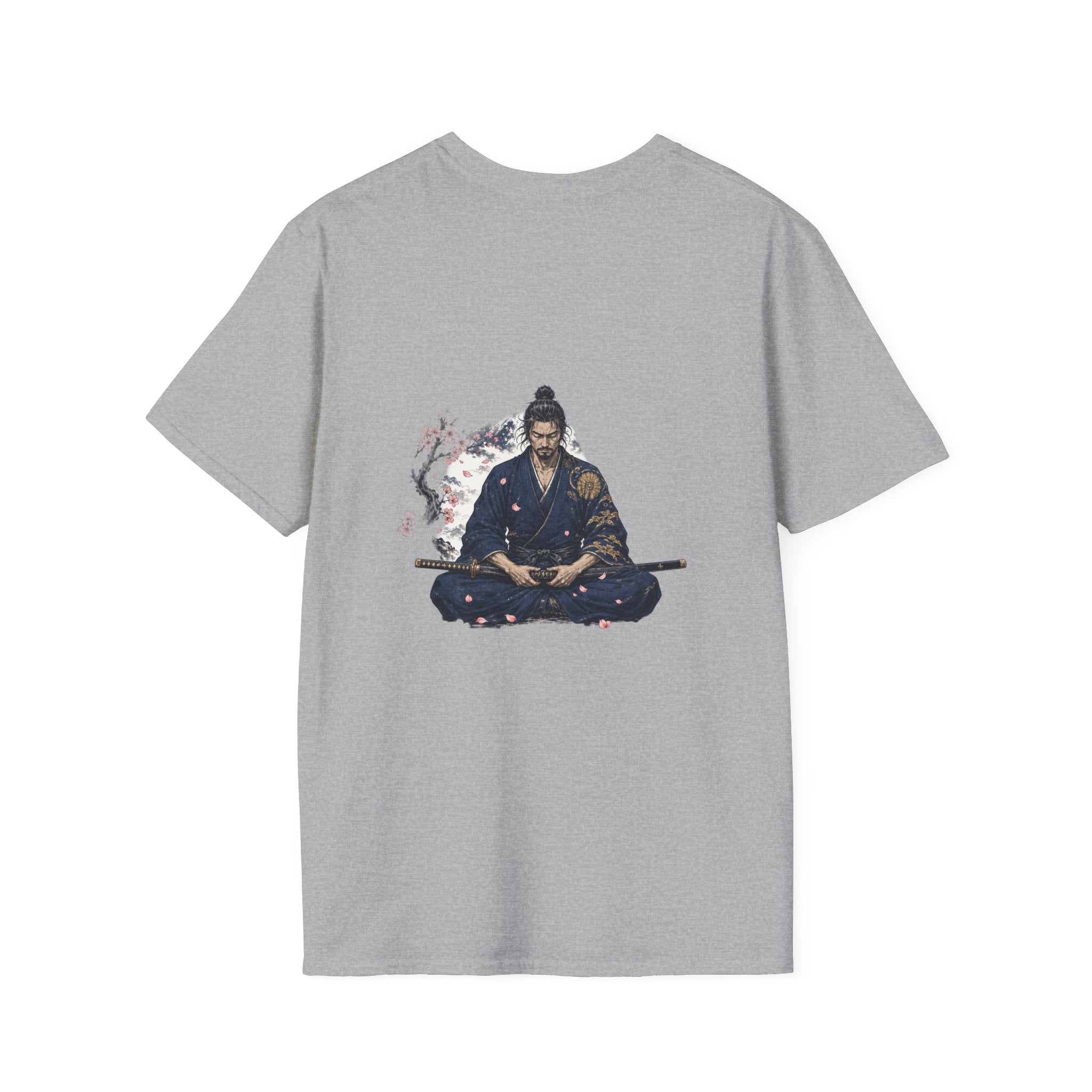Samurai Meditation T-Shirt — Zen Warrior Graphic Tee
