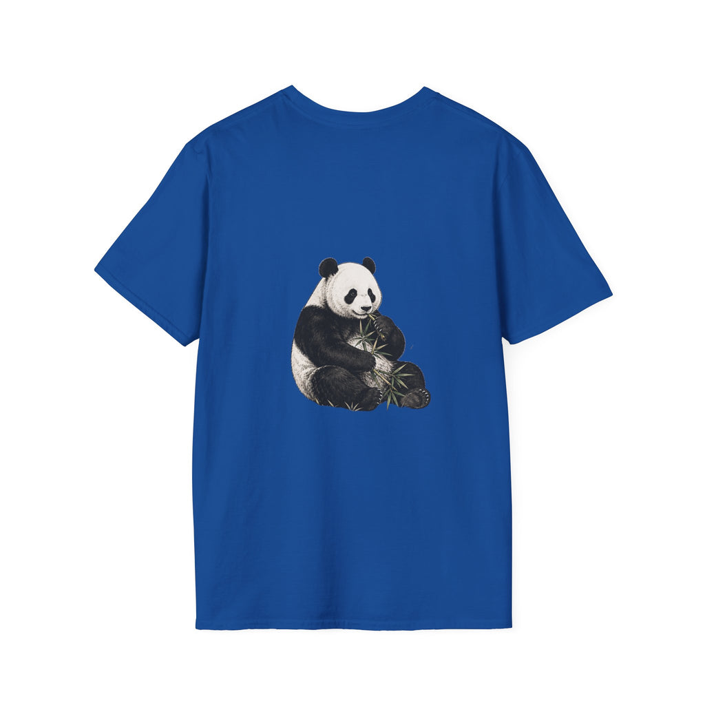 Panda Eating Bamboo T-Shirt — Cute Panda Wildlife Graphic Tee