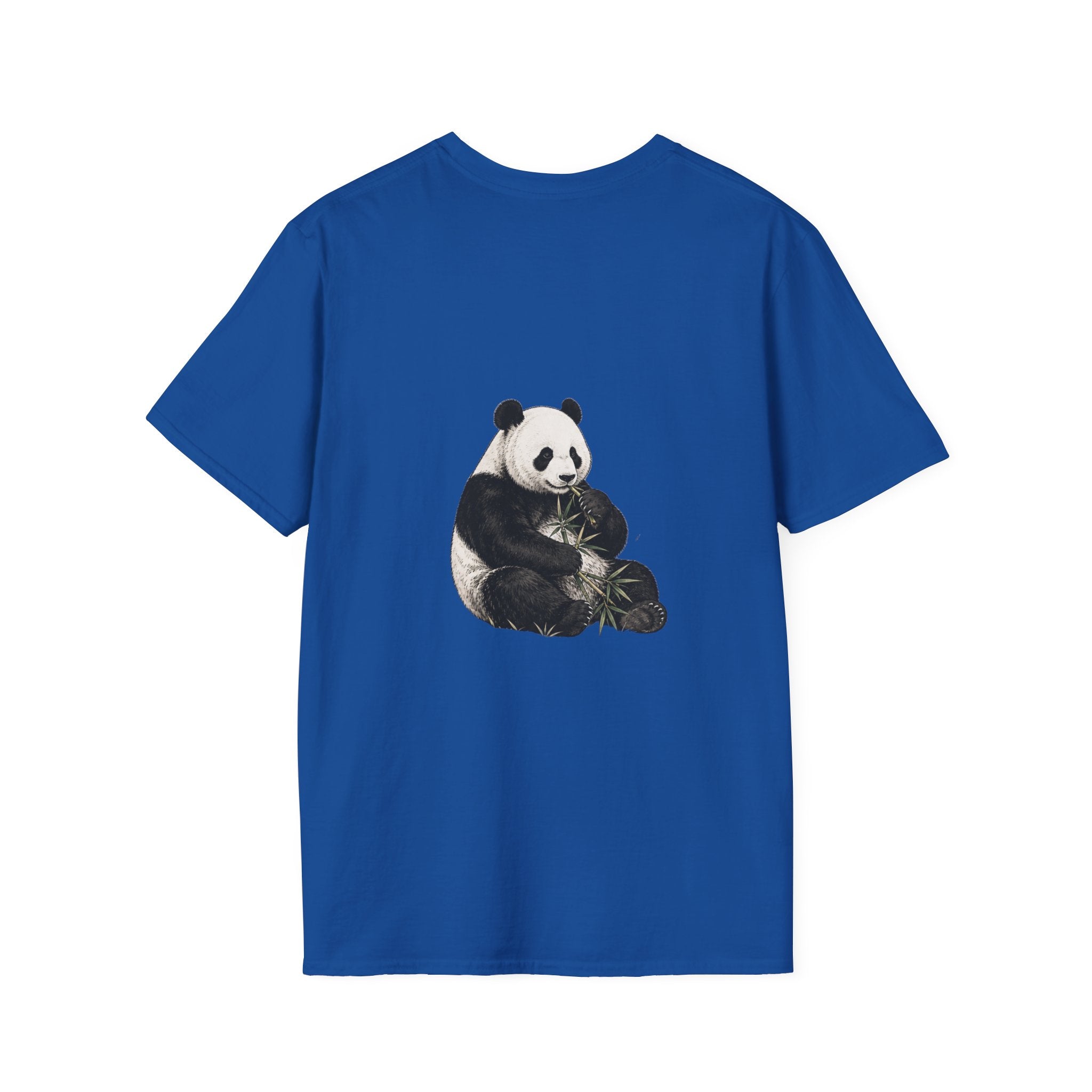 Panda Eating Bamboo T-Shirt — Cute Panda Wildlife Graphic Tee