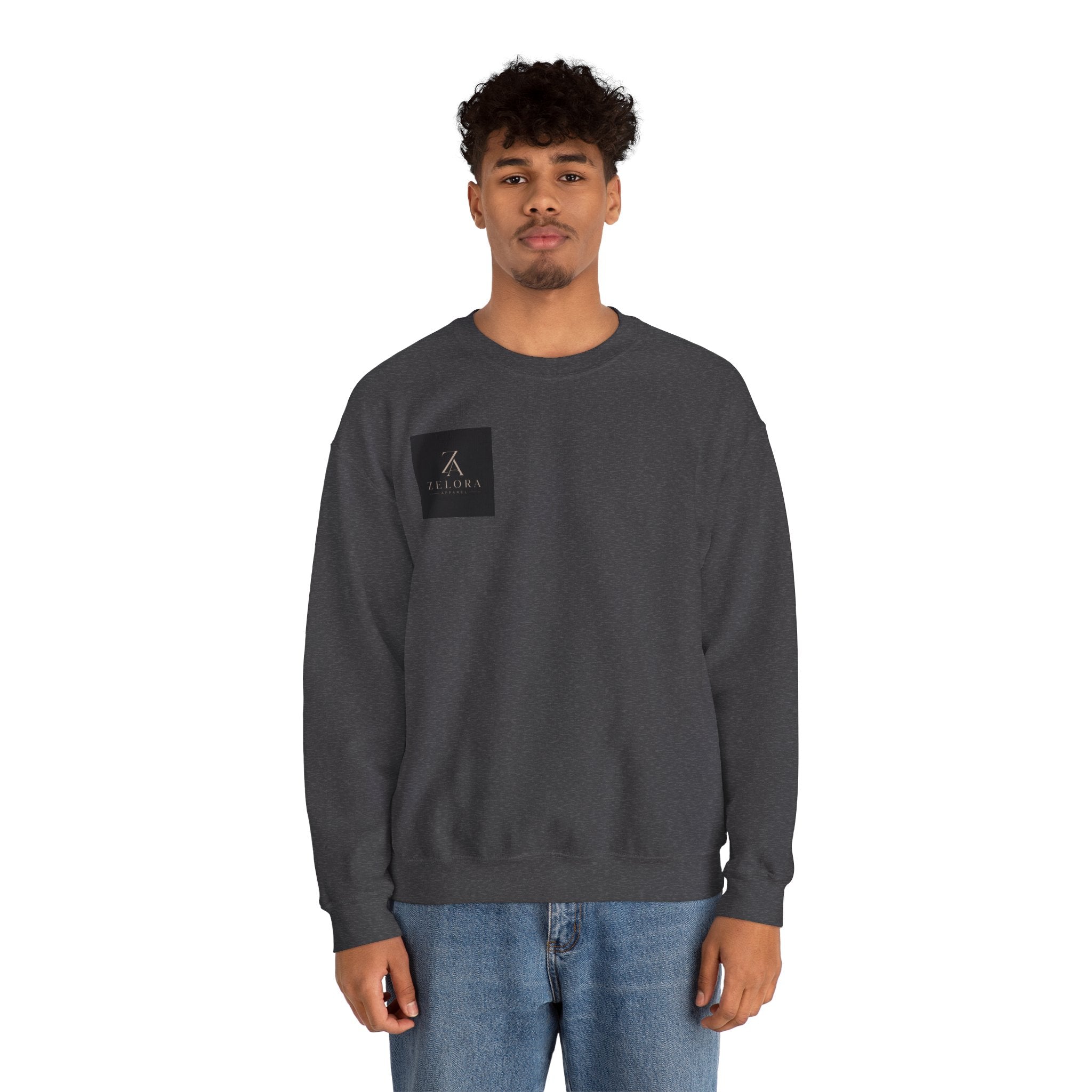 Crewneck Sweatshirt — Yin Yang Tiger with Cherry Blossoms Graphic
