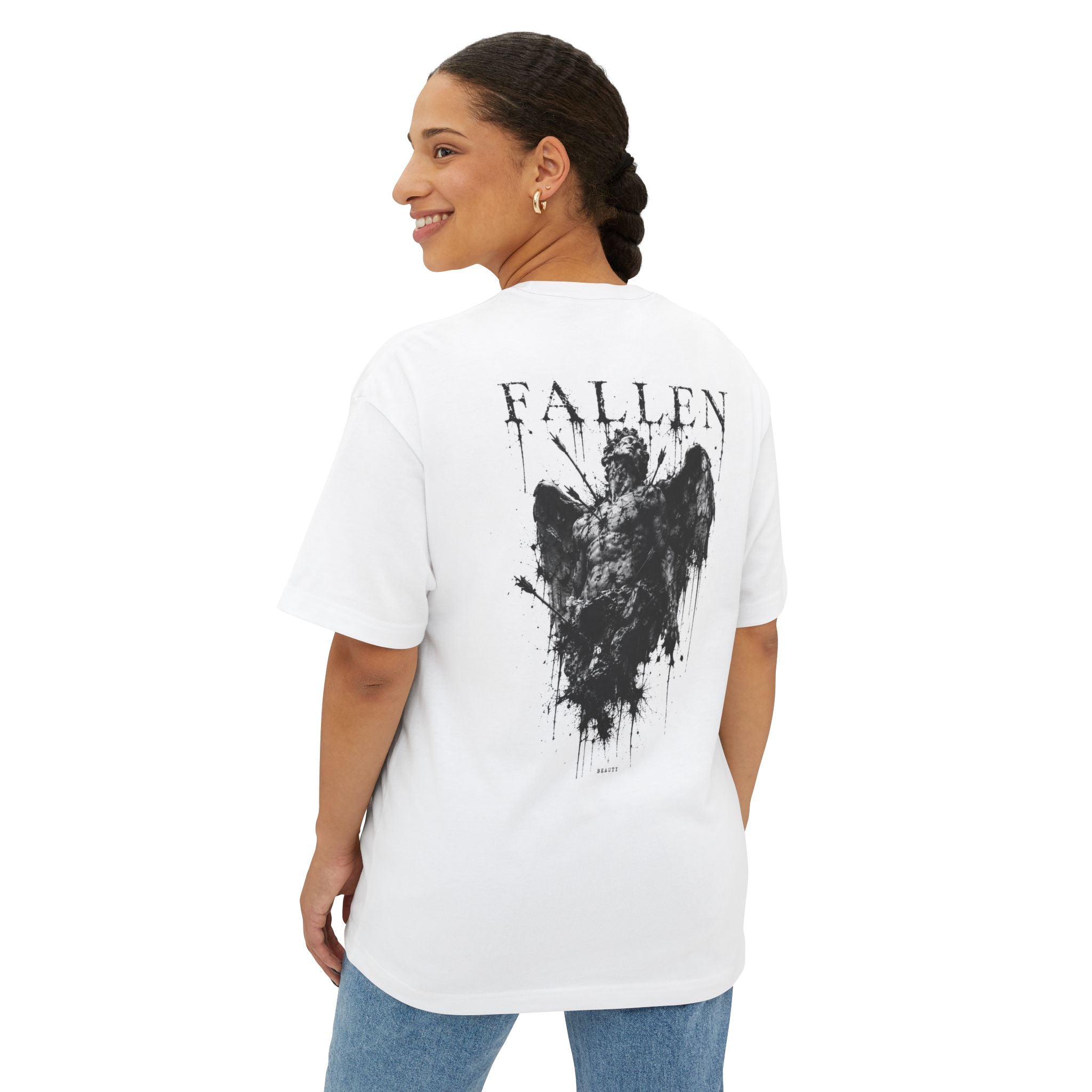 Fallen Angel — Oversized White Casual Shirt