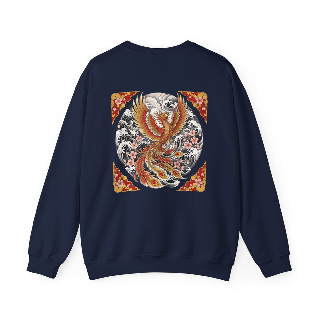 Phoenix Crewneck Sweatshirt — Vintage Japanese Phoenix Back Print