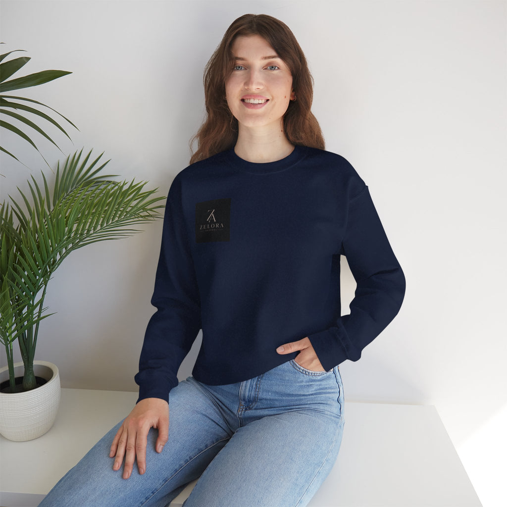 Dragon Mountain Crewneck Sweatshirt — Asian Ink Serpent Back Print
