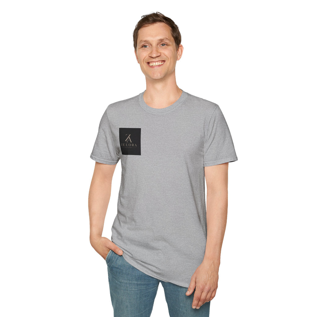 Minimal Logo T-Shirt — ZEIORA Chest Patch Design