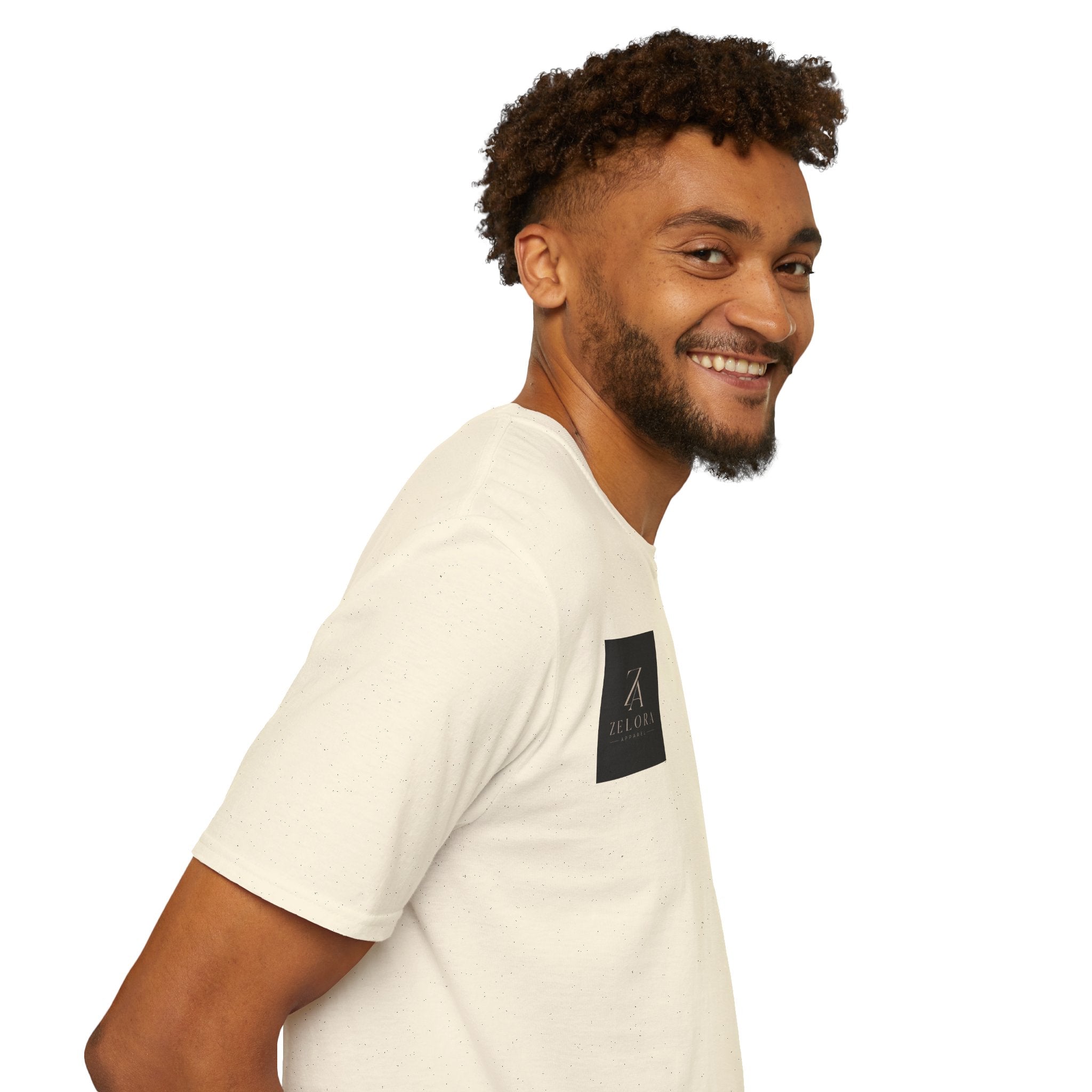Minimal Logo T‑Shirt — Zeora Monogram Chest Print