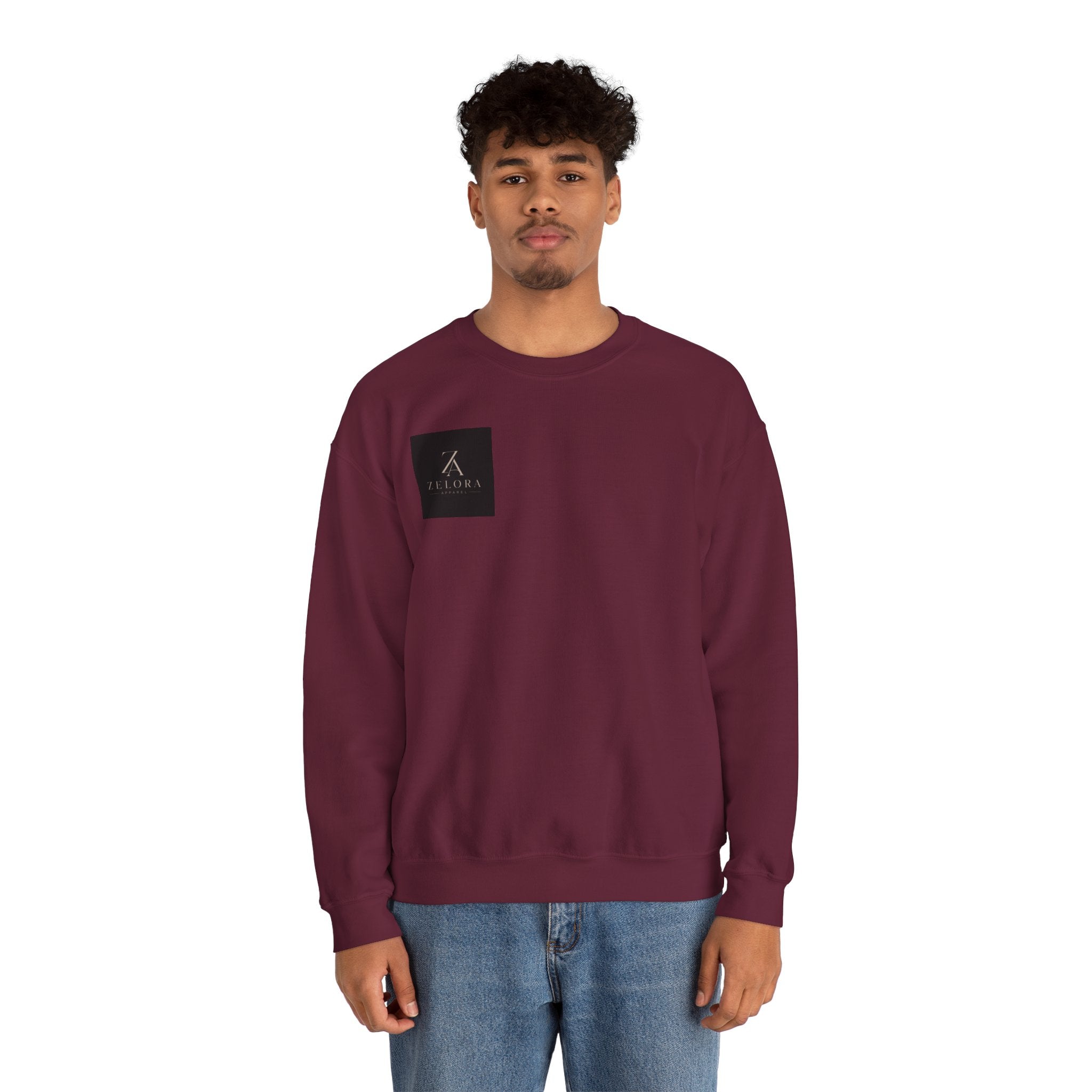 Crewneck Sweatshirt — Yin Yang Tiger with Cherry Blossoms Graphic