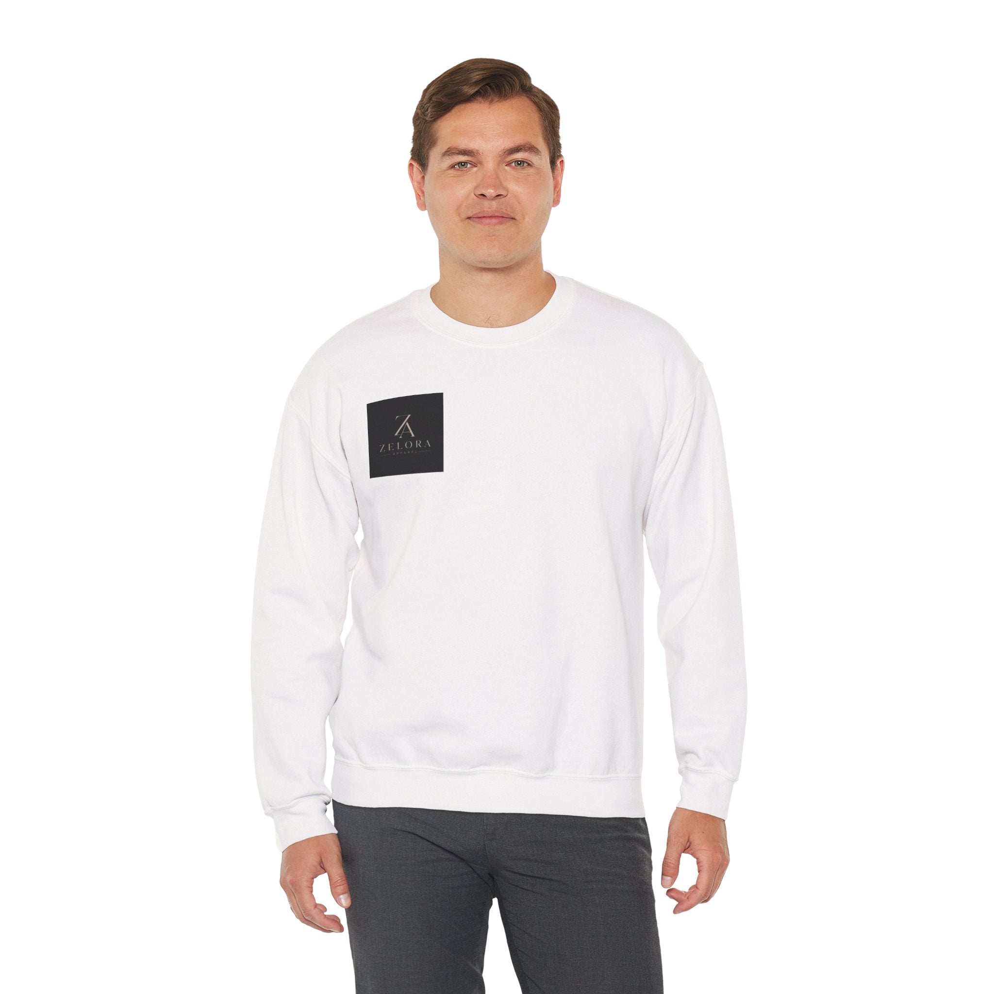 Crane & Cherry Blossom Crewneck Sweatshirt — Japanese Crane Graphic Pullover