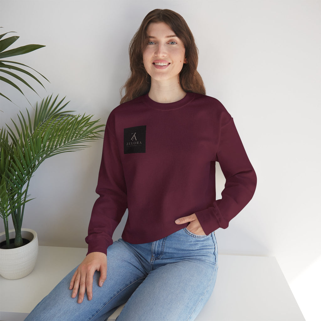 Dragon Mountain Crewneck Sweatshirt — Asian Ink Serpent Back Print