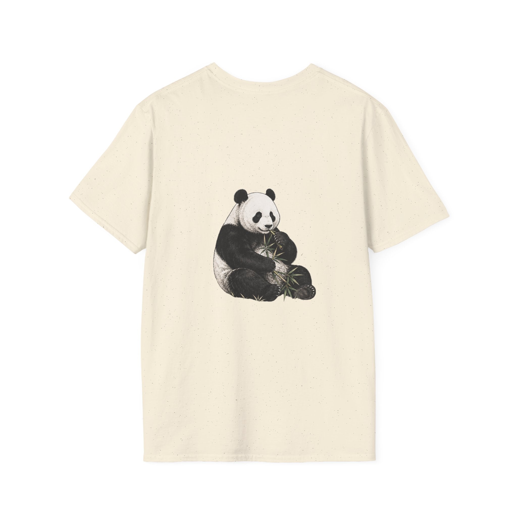 Panda Eating Bamboo T-Shirt — Cute Panda Wildlife Graphic Tee