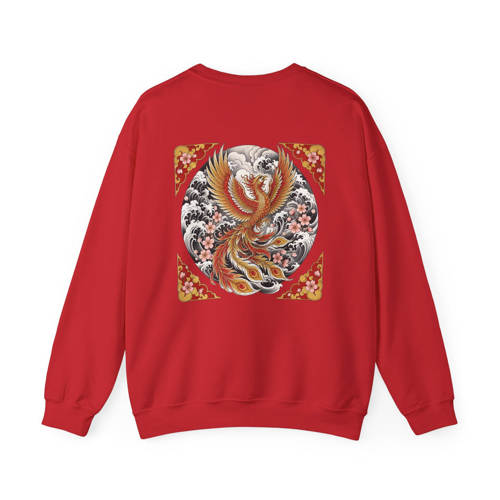 Phoenix Crewneck Sweatshirt — Vintage Japanese Phoenix Back Print