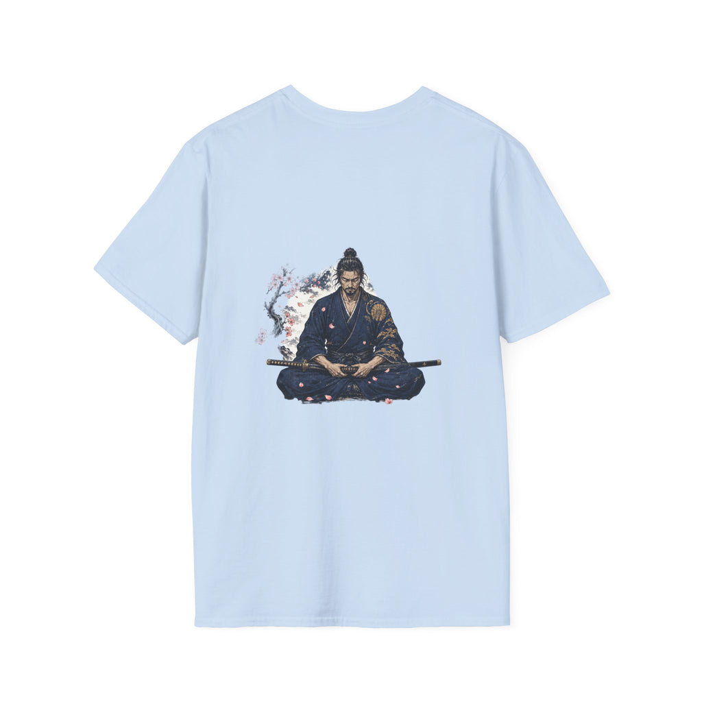 Samurai Meditation T-Shirt — Zen Warrior Graphic Tee